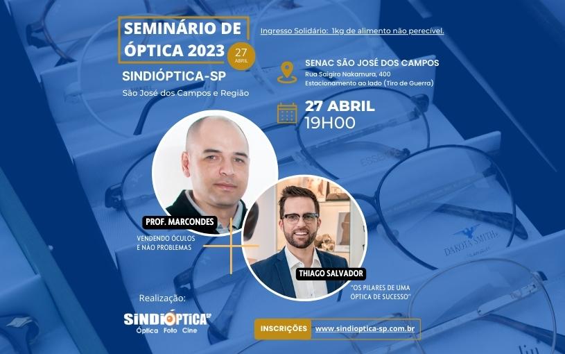 Seminário de Óptica 2023 Sindióptica SP – 27 de abril