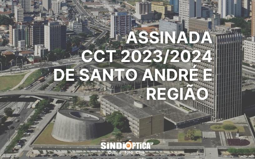 SINDIÓPTICA-SP ASSINA CONVENÇÃO COLETIVA  2023/2024 COM OS COMERCIÁRIOS DE SANTO ANDRÉ E REGIÃO