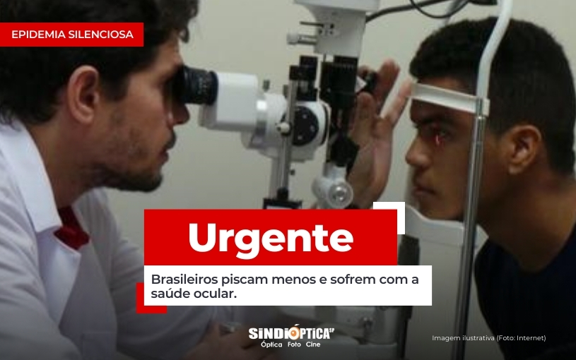 Brasileiros piscam menos e sofrem com a saúde ocular