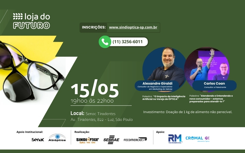 Evento: LOJA DO FUTURO – O impacto da Inteligência Artificial no Varejo de Ópticas