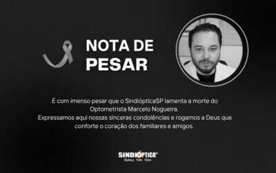 Nota Oficial l SindiópticaSP manifesta pesar pelo falecimento do optometrista Marcelo Nogueira