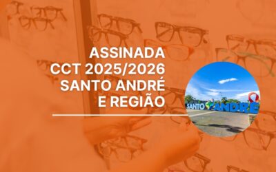 SINDIÓPTICA SP ASSINA CONVENÇÃO COLETIVA  2025/2026 COM OS COMERCIÁRIOS DE SANTO ANDRÉ E REGIÃO
