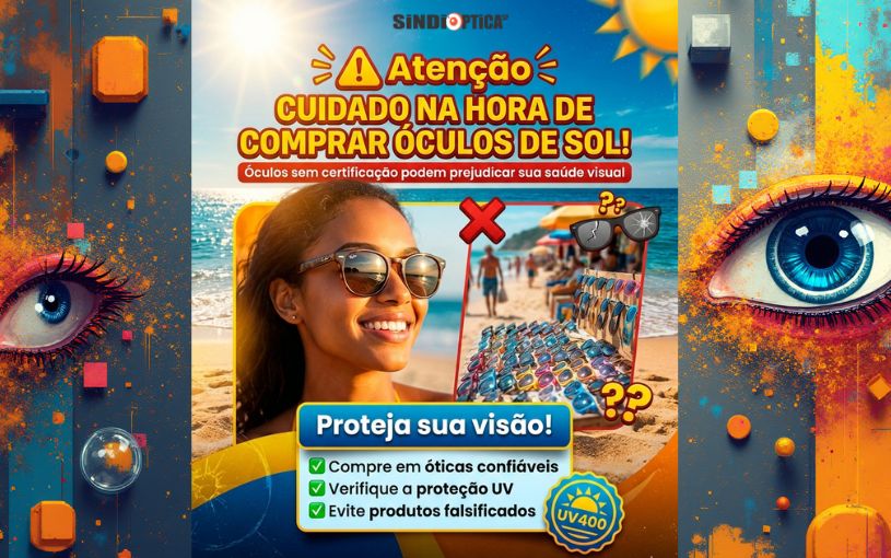 Comprar óculos de sol fora da óptica pode prejudicar sua saúde visual
