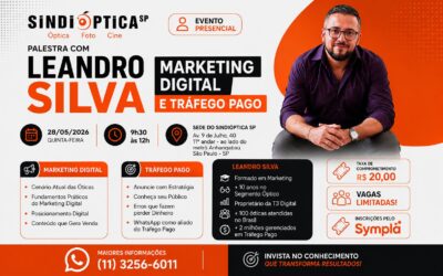 SindiópticaSP promove palestra sobre Marketing Digital e Tráfego Pago para Ópticas