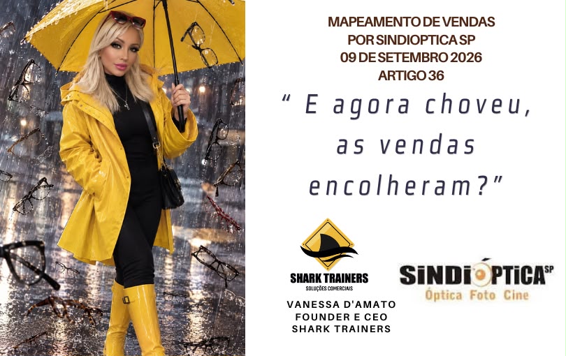 Mapeamento de Vendas l 36º Artigo – E agora, choveu: as vendas encolheram? Estratégias para a ótica vender mais em dias de chuva e frio