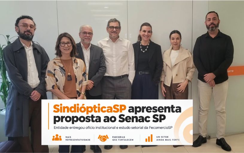 SindiópticaSP apresenta ao Senac São Paulo proposta para estudo de Graduação em Óptica e Optometria