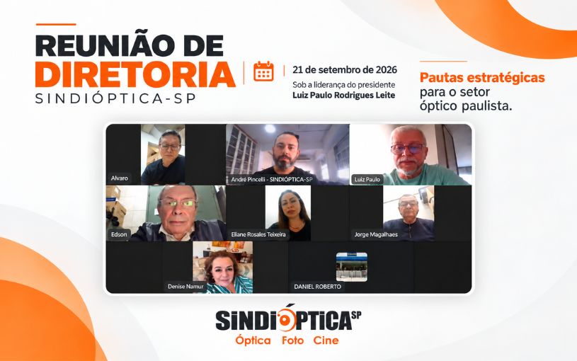 Diretoria do SINDIÓPTICA-SP debate pautas estratégicas para o setor óptico